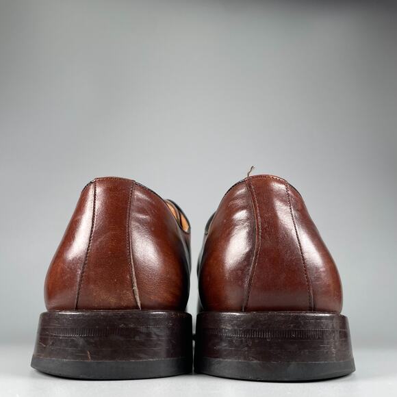 Mezlan Medolla Men’s Size 10.5 Brown Leather Oxford Apron Toe Lace Up Dress Shoe main image 6
